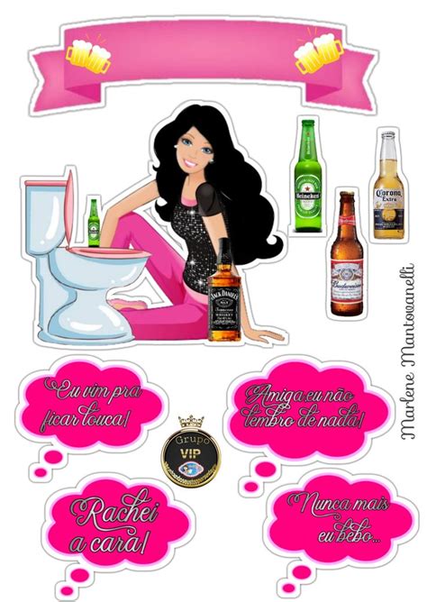 A Woman Sitting On Top Of A Toilet Next To Bottles Of Beer And An Empty Thought Bubble