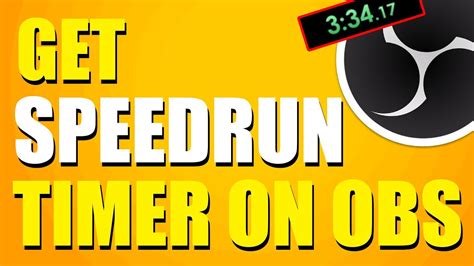 How To Get Speedrun Timer On Obs Setup Guide Youtube