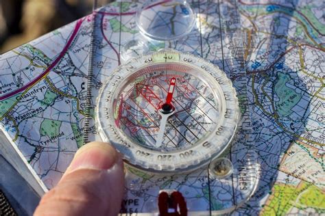 Navigation Skills 8 Orienting Setting Or Thumbing The Map Mud And Routes