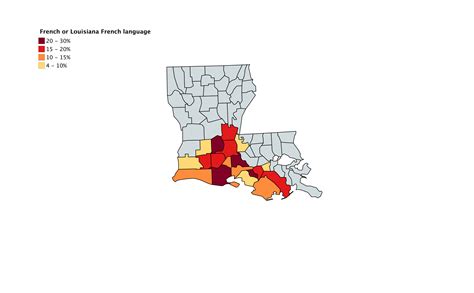 French Speaking Population In Louisiana Including Creole Languages