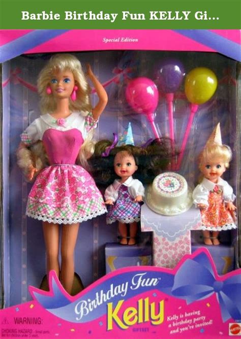 Ballet recital barbie kelly gift set parts shoes scarpe shelly 90s 18187 mattel. Barbie Birthday Fun KELLY Giftset Special Edition w Barbie ...