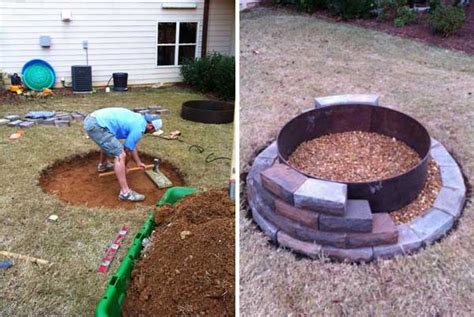 All it uses is cinder blocks laid out on a sandbed. 39 Easy To Do DIY Fire Pit Ideas - Homesthetics - Inspiring ideas for your home.