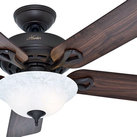 Hunter Fan 52 Inch Casual New Bronze Indoor Ceiling Fan With Light Kit