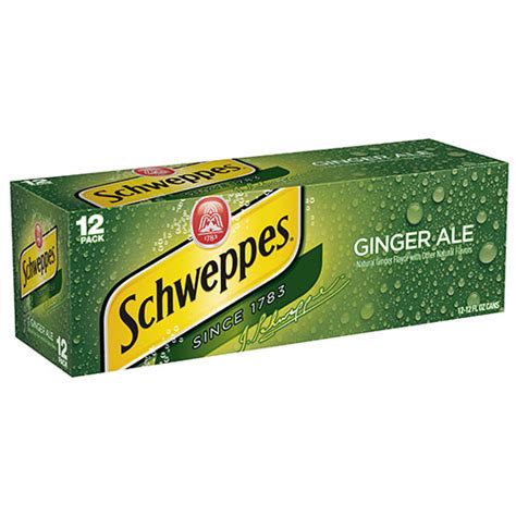 Schweppes Ginger Ale 12 Oz Can 12pk Wb Mason