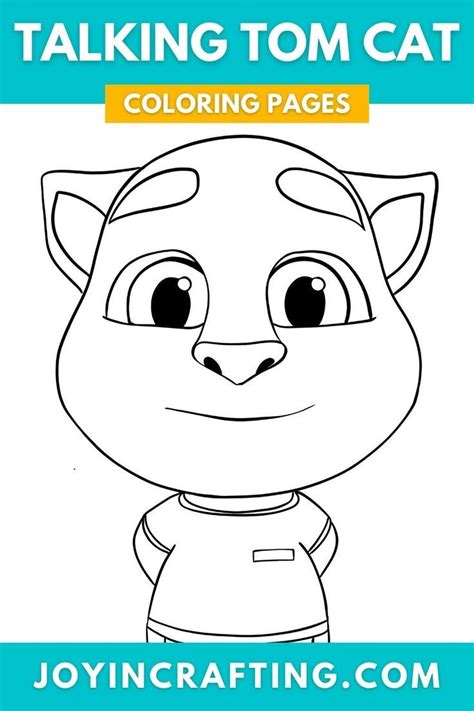 Talking Tom Cat And Friends Coloring Page Sheets Talking Tom Cat