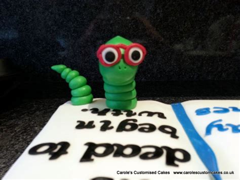 Bookworm Cake Cake Book Worms Birthdays