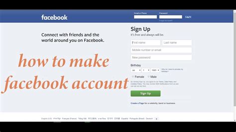 How To Create Facebook Account With Gmail 2018 Youtube