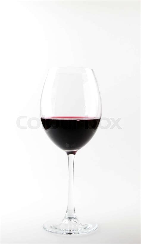 Red Wine Glass Stock Image Colourbox