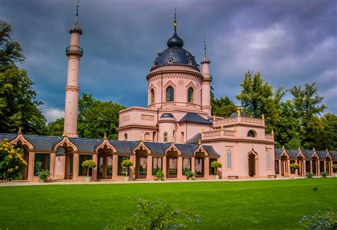 Schloss Schwetzingen Germany Mosque In The Landscape Garden Marble