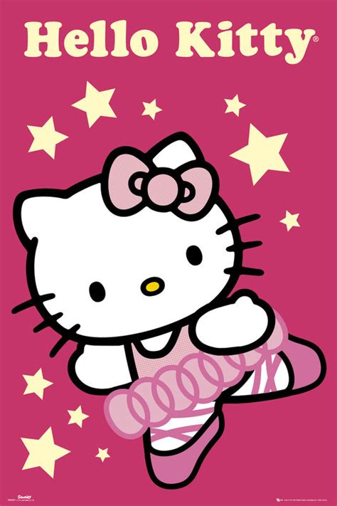 Poster Hello Kitty Ballerina Wall Art Ts And Merchandise