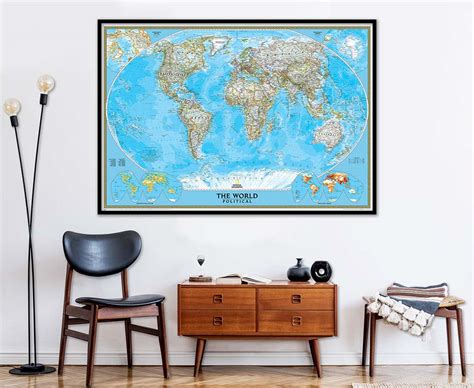 The Most Beautiful Map Of The World In The World Wall