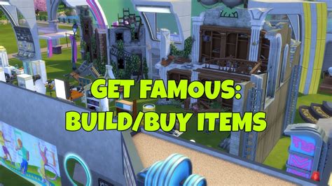 The Sims 4 Get Famous Buildbuy Items Youtube