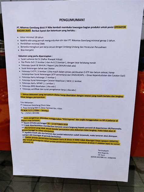 Nikomas gemilang serang kembali membuka lowongan kerja untuk posisi sebagai nutrisionist staff. Cara Melamar Kerja Di Pt Pou Yuen - Berbagi Lamaran