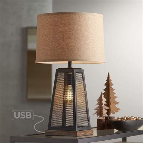 Barris Metal Usb Table Lamp With Led Night Light 46c76 Lamps Plus