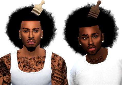 Jarome Fro Sims 4 Cc Custom Content Black Male