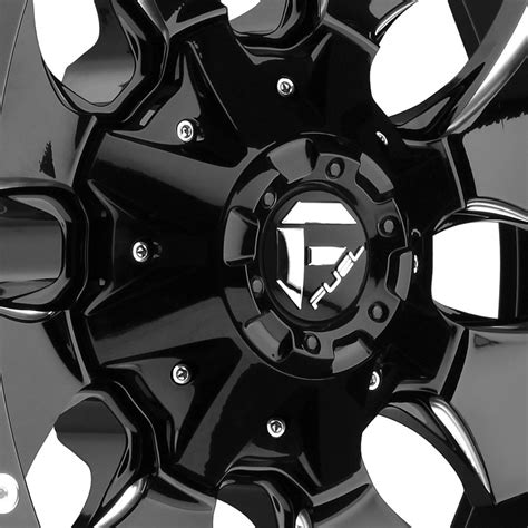Fuel D239 Cleaver 2pc Forged Center Wheels Gloss Black With Milled