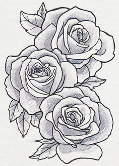 Adhesive tattoo stencils suitable for use with temporary tattoo pens, henna paste, tattoo spray or airbrush. flower outline tattoos | Rose Outline Tattoo Stencil Line ...