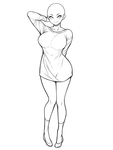 [free To Use] Fullbody Busty Anime Girl Base Ai By H3artw0rms On Deviantart