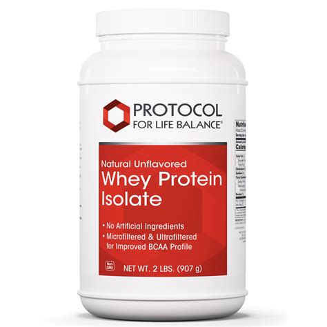 Isolate proteins are low in carbs and fats. Protocol For Life Balance - Whey Protein Isolate - Tissue ...