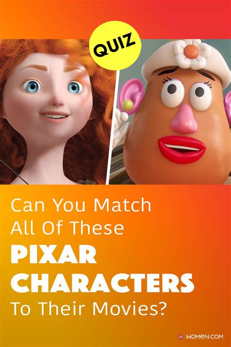 Quiz Can You Match All Of These Pixar Characters To Their Movies In