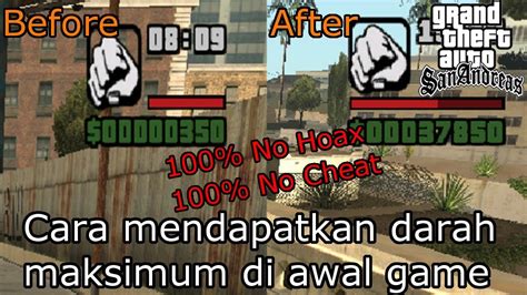 Cara mendapatkan darah maksimum di awal game - GTA San Andreas - YouTube