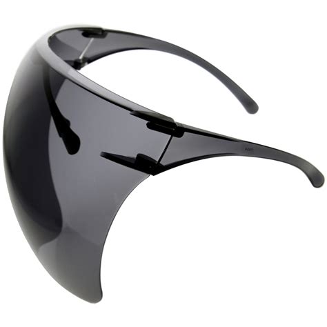 Oversize Futuristic Ppe Mask Visor Face Shield Sunglasses D188 Zerouv