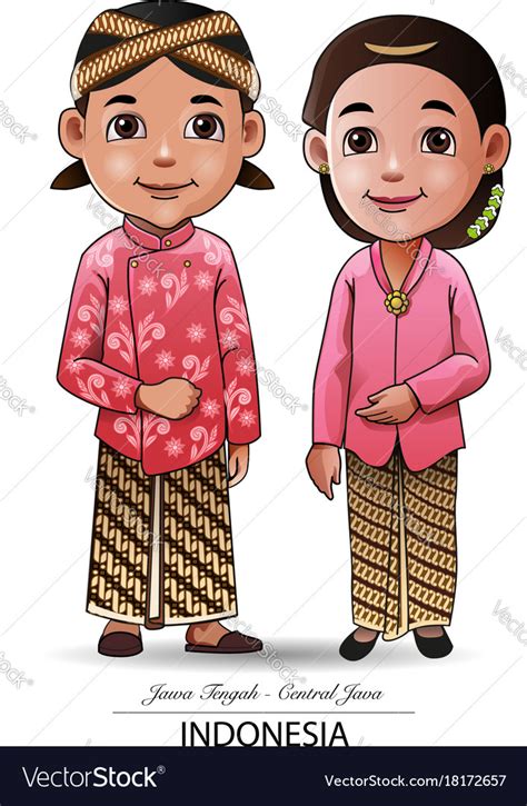 Javanese Traditional Cloth Royalty Free Vector Image