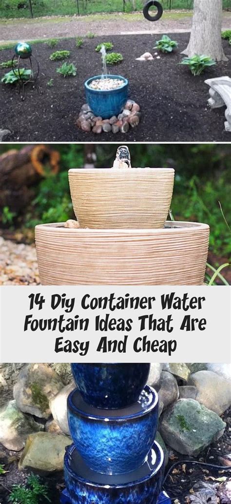 You can choose any style pots for this project, but we always love cobalt blue in the garden! 14 Diy Container Water Fountain Ideas That Are Easy And ...