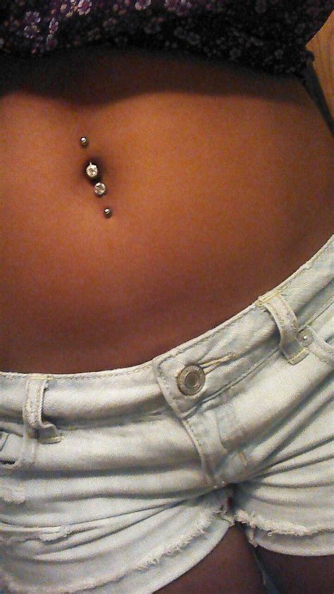 I Really Want To Get A Double Bellybutton Piercing Just Missing One Of The Piercings Double