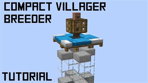 How To Build A Compact Villager Breeder In Minecraft 115 Youtube