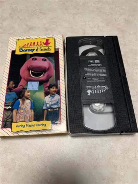 Barney And Friends Caring Means Sharing 1992 Vhs Time Life Vintage