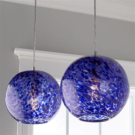 Speckled Hand Blown Glass Pendant Shades Of Light