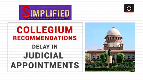 Collegium Recommendations Delay In Judicial Appointments Simplified Youtube