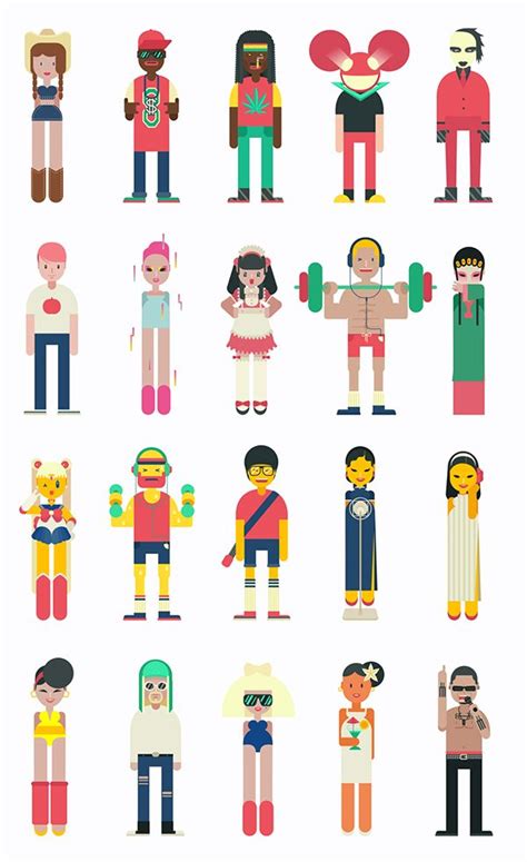 Best 25 Character Flat Design Ideas On Pinterest Vector Characters