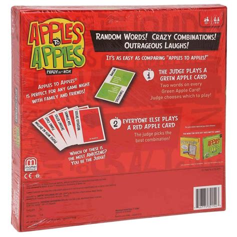 Apples To Apples Party Box The Game Of Crazy Combinations