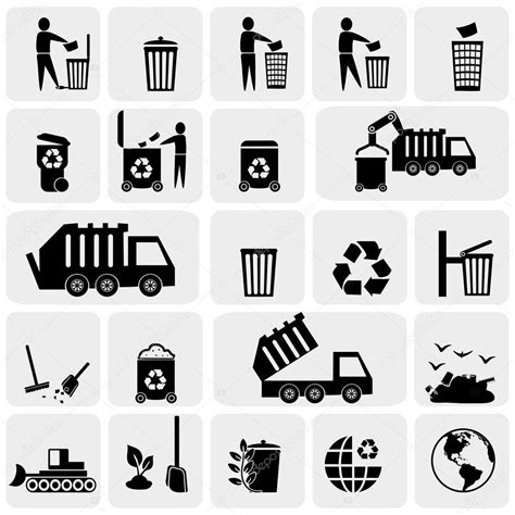 Garbage Icons Stock Vector Image By ©krylovochka 47432709