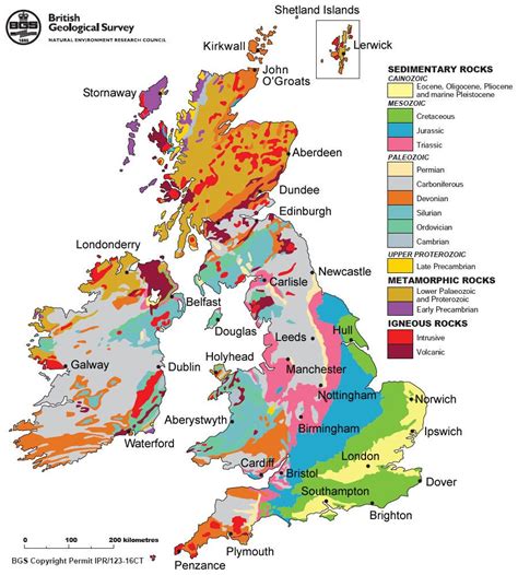 Geologic Map Of Ireland And The Uk Geology Map Of Britain Physical