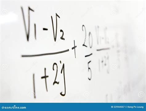 Formulas On A Whiteboard Stock Image Image Of Education 22944557
