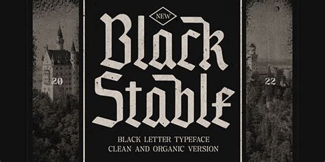 Black Stable Modern Blackletter Typeface Bypeople