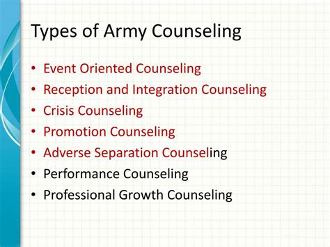 Army Counseling Powerpoint Army Military