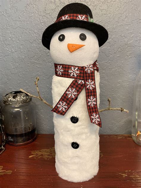 Pringles Can Snowman Handmade Christmas Crafts Christmas Crafts Diy