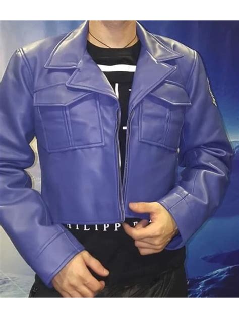 New spring denim jacket men anime print high quality bomber denim jacket men's black blue jean jackets clothes chaquetas hombre. Dragon Ball Z Future Trunks Blue Leather Jacket - Bay Perfect