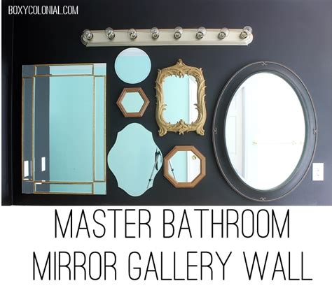 The vanity mirror, for instance, can be something super simple and basic, but it doesn't have to be. Mirror Gallery Wall in the Master Bath