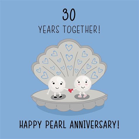 Happy Th Wedding Anniversary Graphics Pearl Anniversary Th Wedding Anniversary Card
