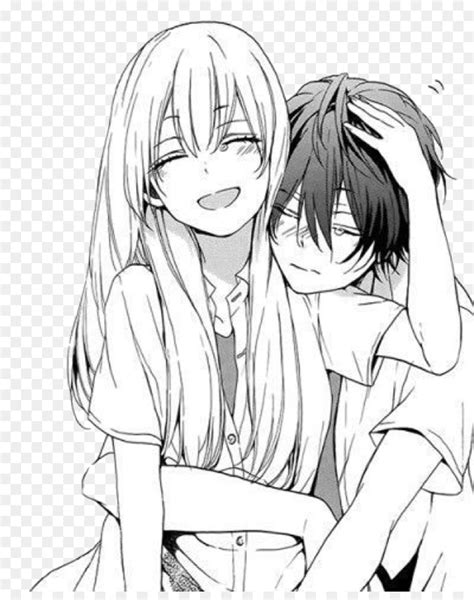 Kawaii desu so friggin cute! Cute Anime Couple Drawings at PaintingValley.com | Explore ...