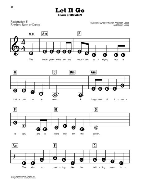 Let It Go From Frozen Sheet Music To Download And Print 44f