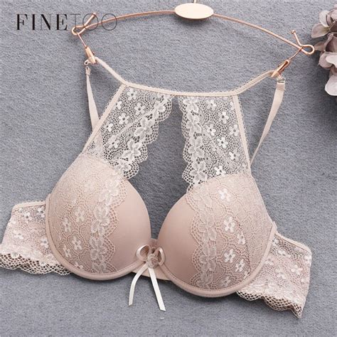 Hollow Sexy Bras For Women B C Cup Lace Bra Fashion Push Up Bra Floral