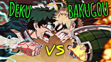 Deku Vs Bakugo Fight In My Hero Academia The Strongest Hero Gameplay