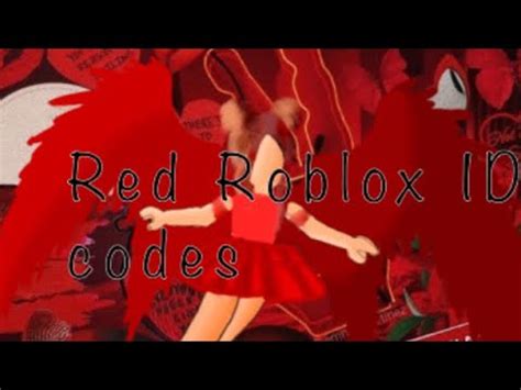 This is the biggest free list with roblox hair codes. RED ROBLOX ID CODES! - YouTube