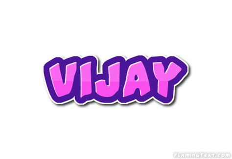 Vijay Logotipo Ferramenta De Design De Nome Grátis A Partir De Texto
